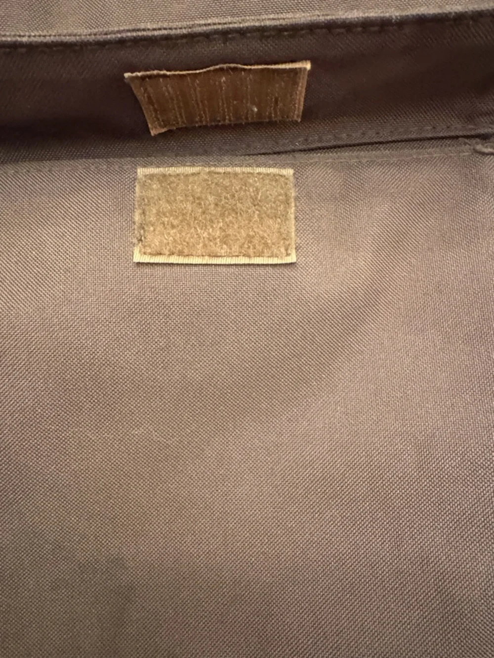Milano Brown Canvas Messenger Bag with Orange Strap
